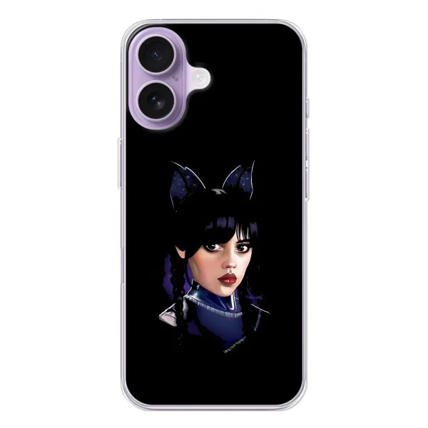 Чехол с принтом «серьезная Уэнздей» для iPhone 17