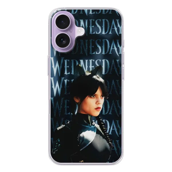 Чехол с принтом «Уэнздей кошка» для iPhone 17