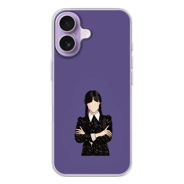 Чехол с принтом «Уэнздей в черном» для iPhone 17