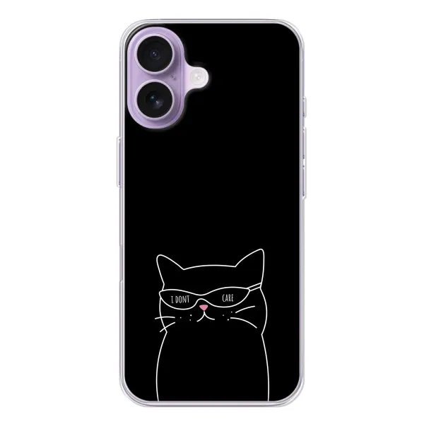 Чохол з принтом «Байдужий кіт» для iPhone 17 Чохол з принтом «Байдужий кіт» для iPhone 17
