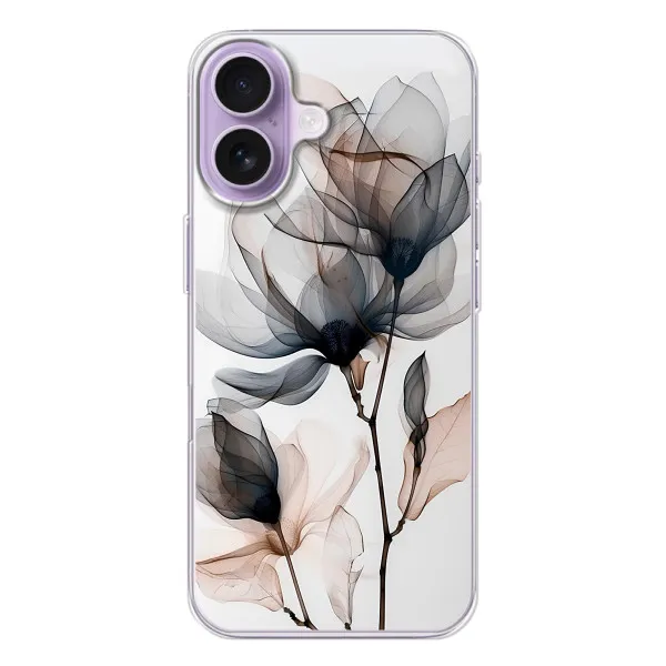 Чехол с принтом «Цветы на белом» для iPhone 17 Чехол с принтом «Цветы на белом» для iPhone 17