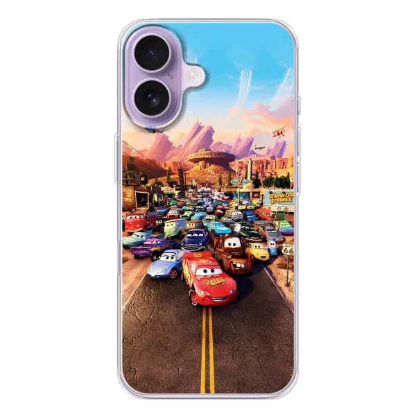 Чехол с принтом «Тачки на трассе» для iPhone 17