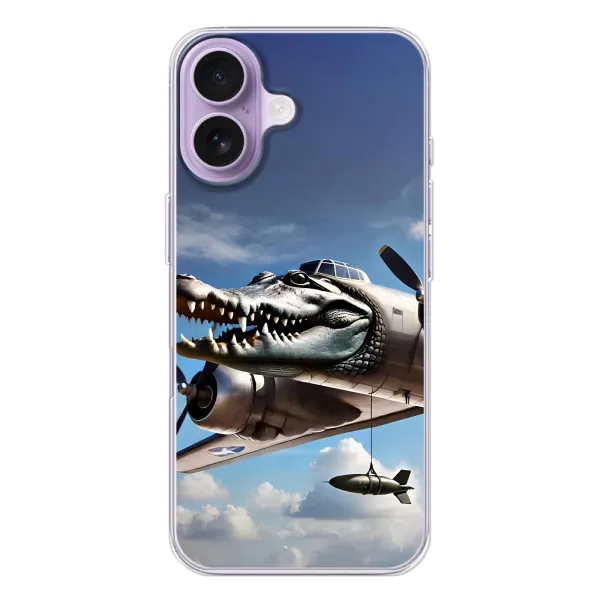 Чехол с принтом «Бомбардиро крокодило» для iPhone 17