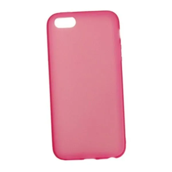 TPU-бампера для Apple iPhone 5/5s (напівпрозорий) — Рожевий