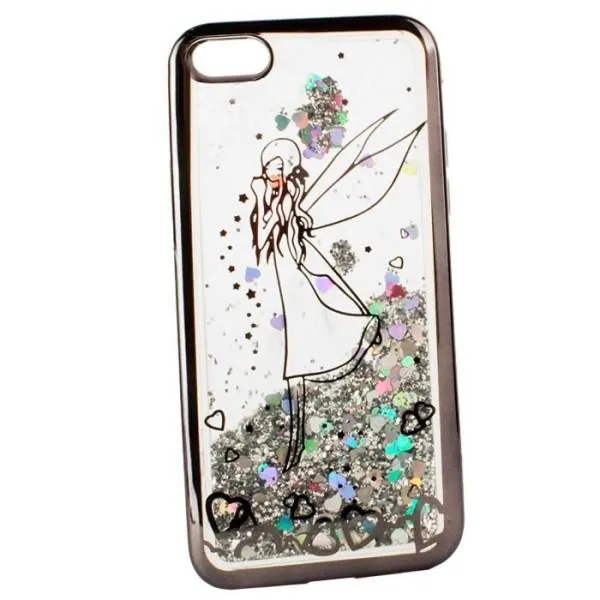 Чехол Beckberg AQUA с жидкостью для iPhone 5/5s/SE — Графитовый