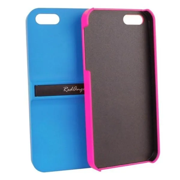 Чохол-підставка Red Angel Soft Touch для iPhone 5/5s/SE (алюміній) — Блакитний — фото 2 Чохол-підставка Red Angel Soft Touch для iPhone 5/5s/SE (алюміній) — Блакитний — фото 2