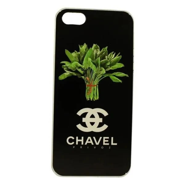 Чохол пластикова накладка Avatti Chavel для iPhone 5/5s — Чорний — фото 1