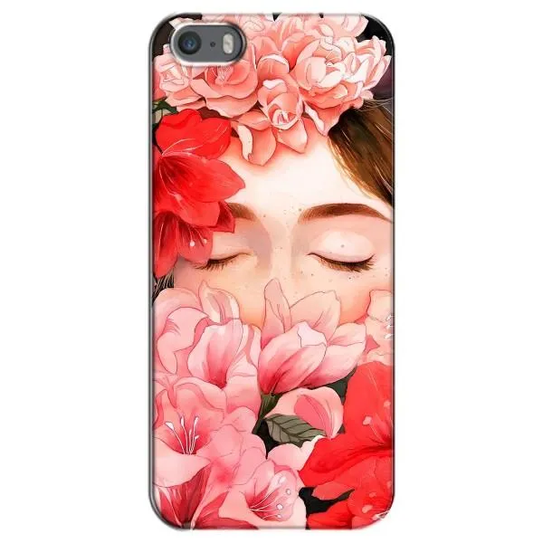 Чехол с принтом «Глаза в цветах» для iPhone 5 / 5s / SE