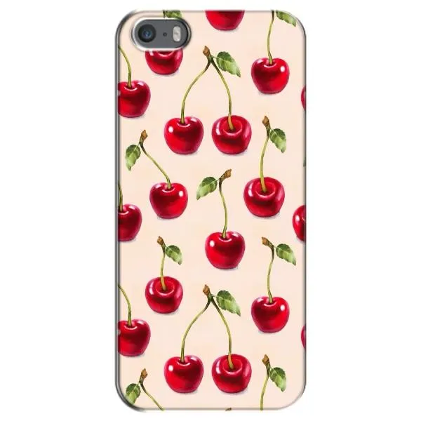 Чохол з принтом «Черешня» для iPhone 5 / 5s / SE