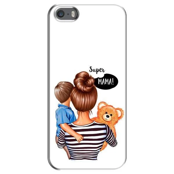 Чехол с принтом «Мама с сыном» для iPhone 5 / 5s / SE