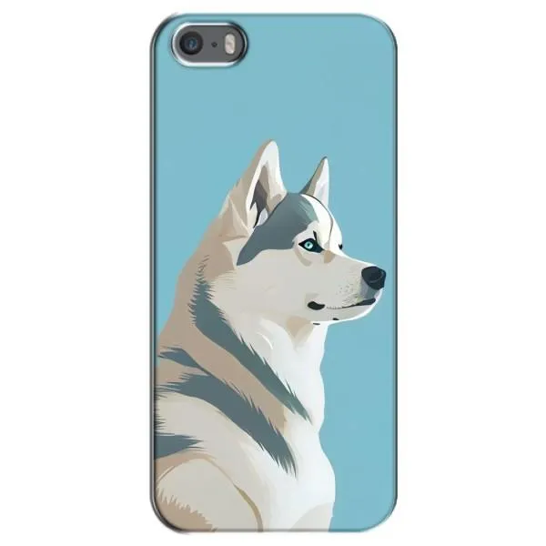 Чехол с принтом «Хаски арт» для iPhone 5 / 5s / SE