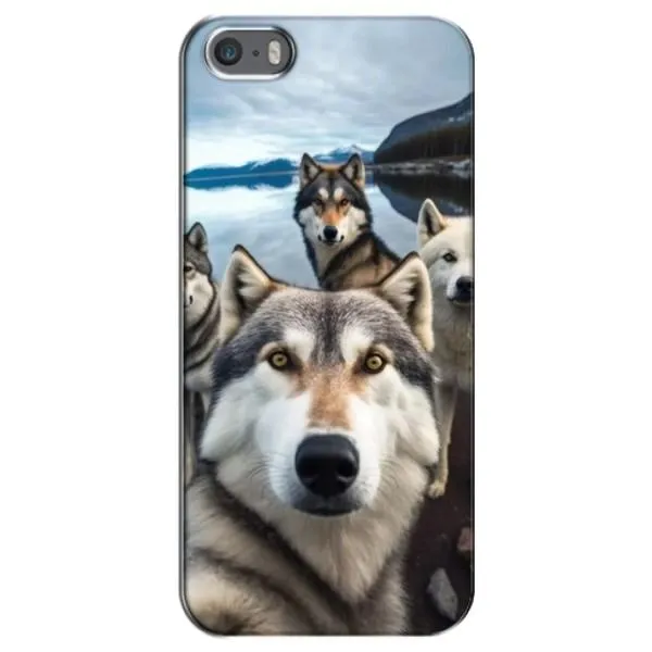 Чехол с принтом «Селфи ХАски» для iPhone 5 / 5s / SE