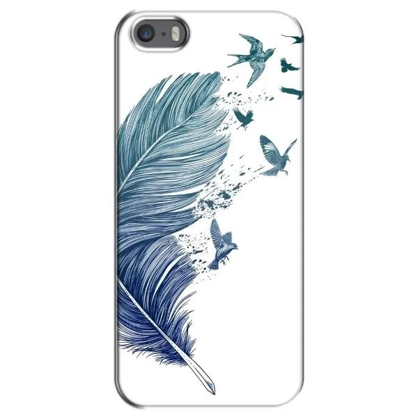 Чехол с принтом «Перышко» для iPhone 5 / 5s / SE