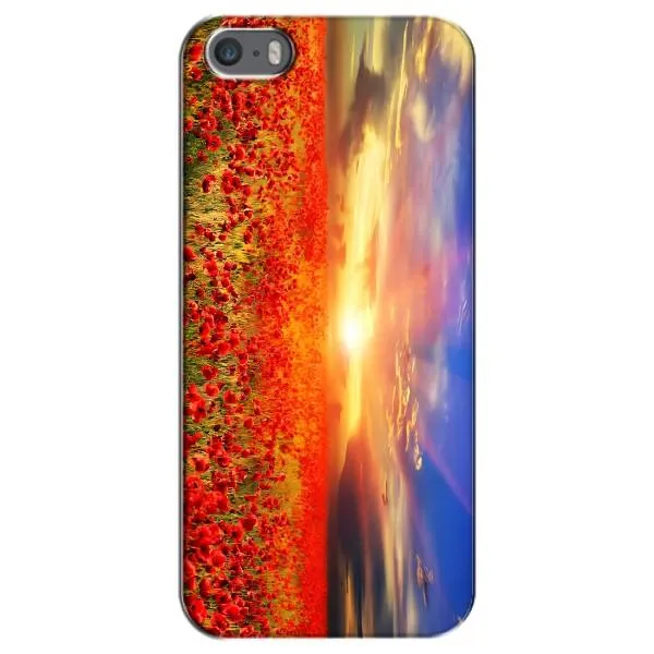 Чехол с принтом «Поле тюльпанов» для iPhone 5 / 5s / SE