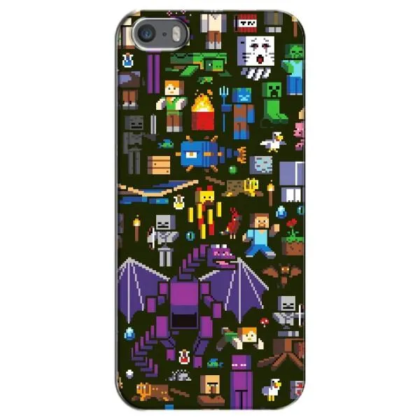 Чехол с принтом «Коллаж Майнкрафт» для iPhone 5 / 5s / SE Чехол с принтом «Коллаж Майнкрафт» для iPhone 5 / 5s / SE