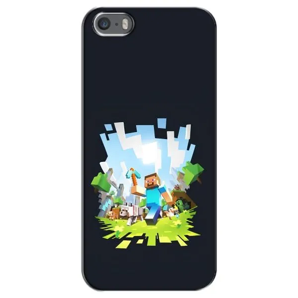 Чехол с принтом «персонажи Minecraft» для iPhone 5 / 5s / SE Чехол с принтом «персонажи Minecraft» для iPhone 5 / 5s / SE