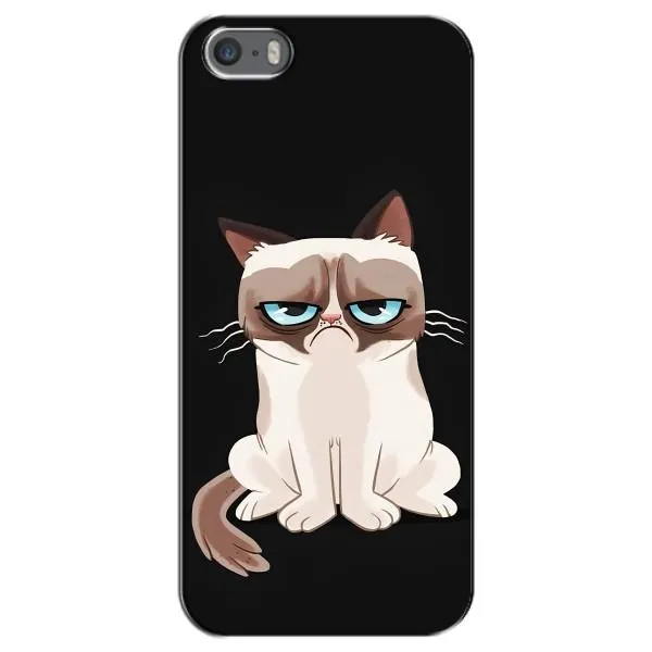 Чохол з принтом «Сумний кіт» для iPhone 5 / 5s / SE