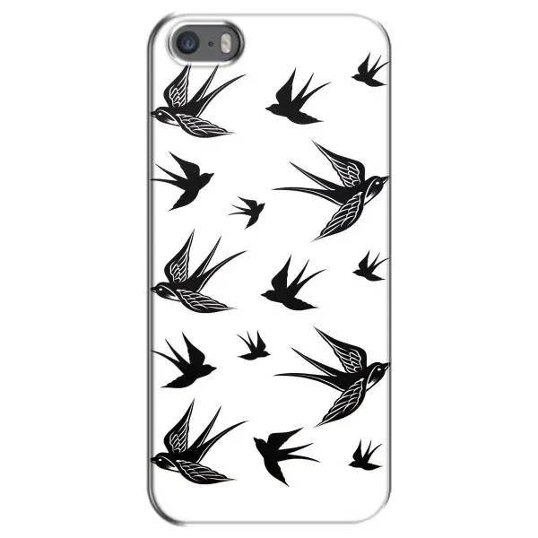 Чохол з принтом «Ластівки» для iPhone 5 / 5s / SE