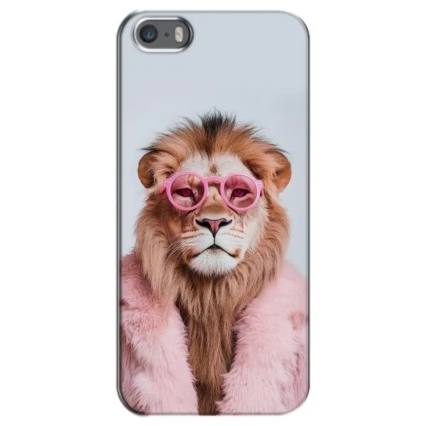 Чехол с принтом «Лев в очках» для iPhone 5 / 5s / SE