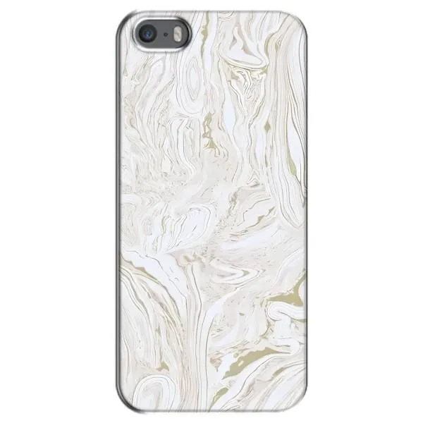 Чехол с принтом «Белый мрамор» для iPhone 5 / 5s / SE