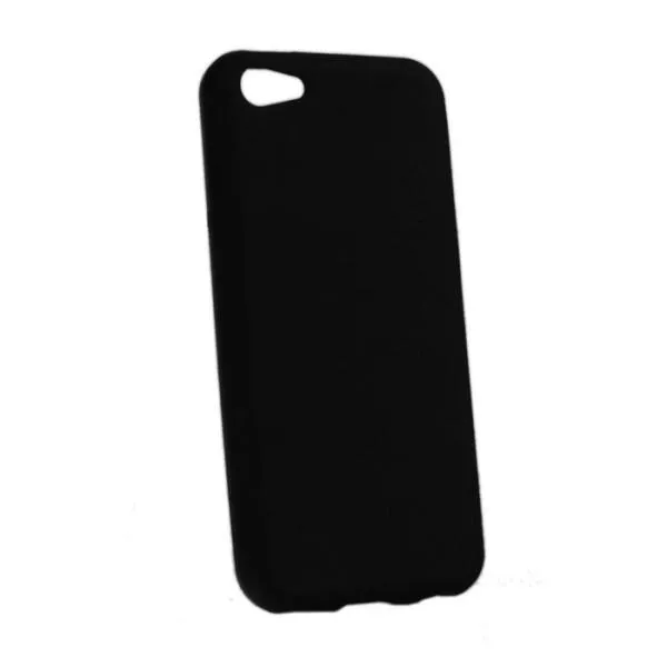 Чехол-бампер TPU для Apple iPhone 5c (полупрозрачный) — Черный — фото 2