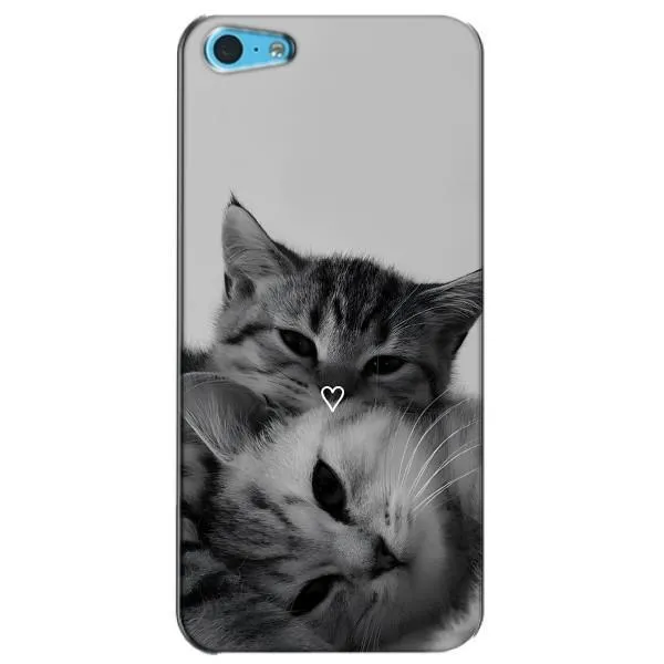 Чохол з принтом «Пара котів» для iPhone 5c