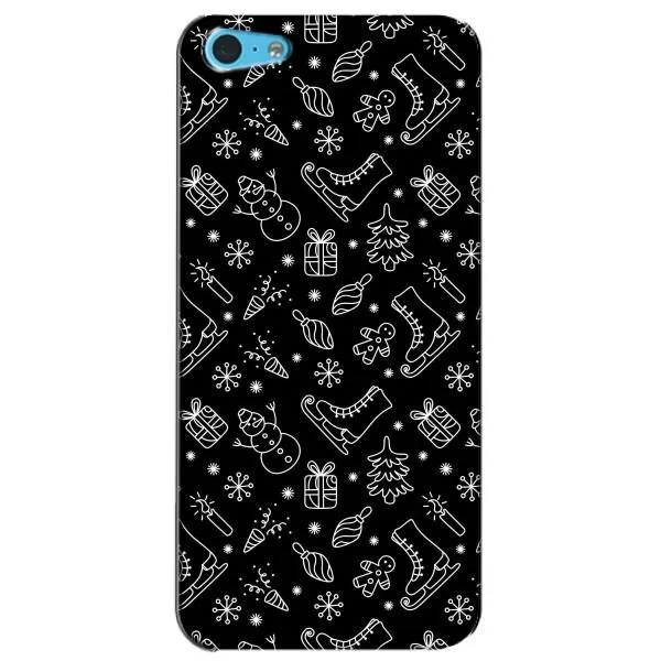 Чехол с принтом «Новогодний фон» для iPhone 5c