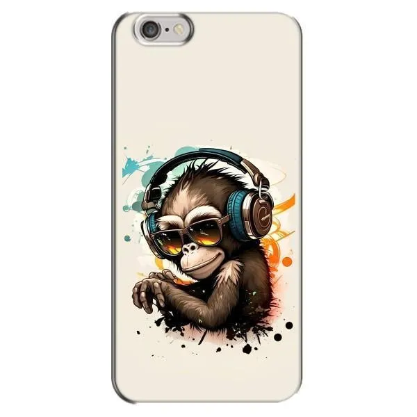 Чехол с принтом «Макака в наушниках» для iPhone 6 Plus / 6s Plus