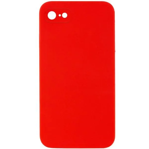 Silicone Case Square Full Camera Protective (AA) NOLOGO для Apple iPhone 6/6s (4.7") — Красный — фото 1
