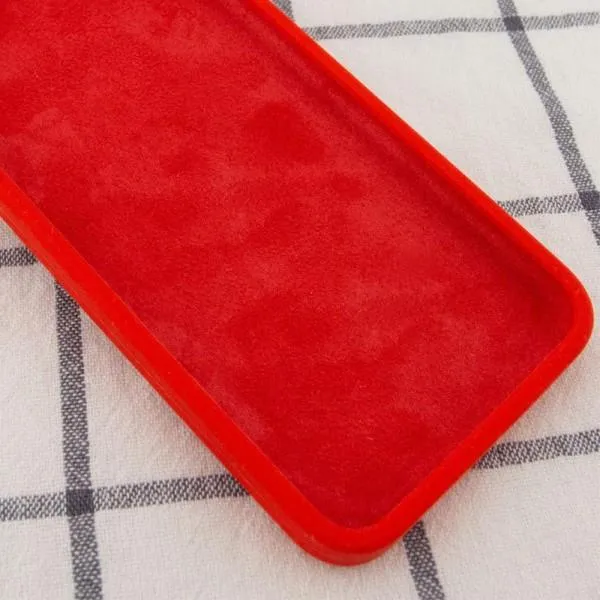 Silicone Case Square Full Camera Protective (AA) NOLOGO для Apple iPhone 6/6s (4.7") — Красный — фото 3