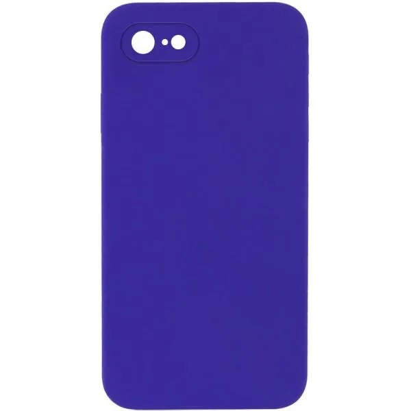 Silicone Case Square Full Camera Protective (AA) NOLOGO для Apple iPhone 6/6s (4.7") — Фиолетовый — фото 2