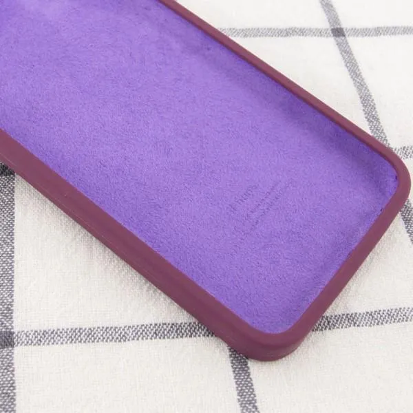 Чохол Silk Square Full Camera Protective (AA) NO LOGO для Apple iPhone 6/6s (4.7") — Бордовий — фото 5