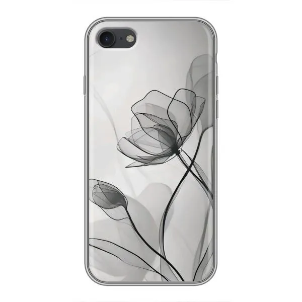 Чохол з принтом «Чорні квіти» для iPhone 6 / 6s Чохол з принтом «Чорні квіти» для iPhone 6 / 6s