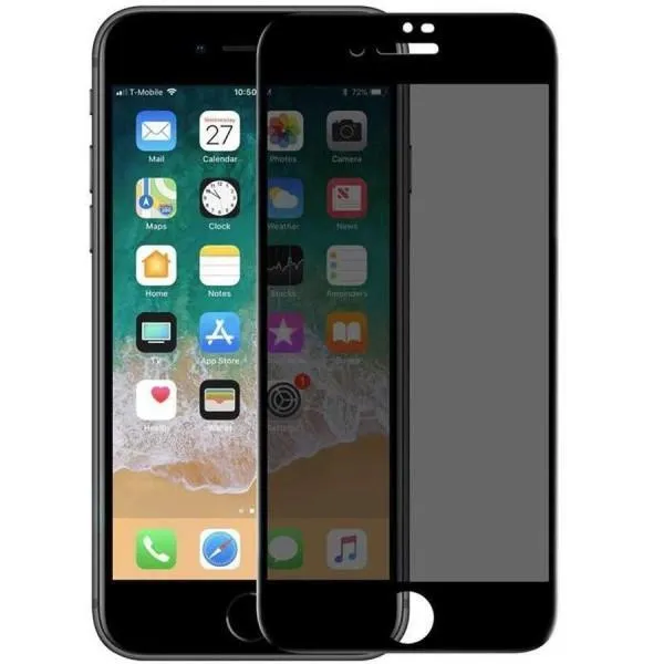 Защитное стекло Privacy 5D Matte (тех.пак) для Apple iPhone 7 plus / 8 plus (5.5") — Черный