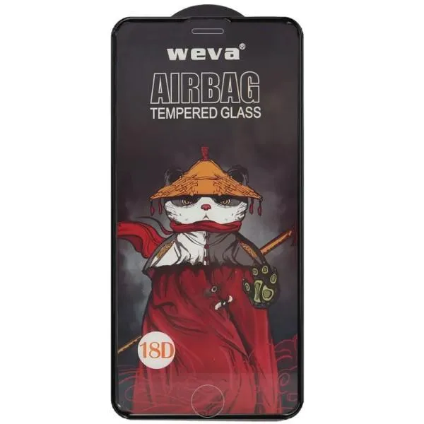Защитное 2.5D стекло Weva AirBag (тех.пак) для Apple iPhone 7 plus / 8 plus (5.5") — Черный