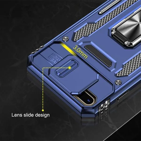 Ударопрочный чехол Camshield Army Ring для Apple iPhone 7 plus / 8 plus (5.5") — Синий — фото 3 Ударопрочный чехол Camshield Army Ring для Apple iPhone 7 plus / 8 plus (5.5") — Синий — фото 3