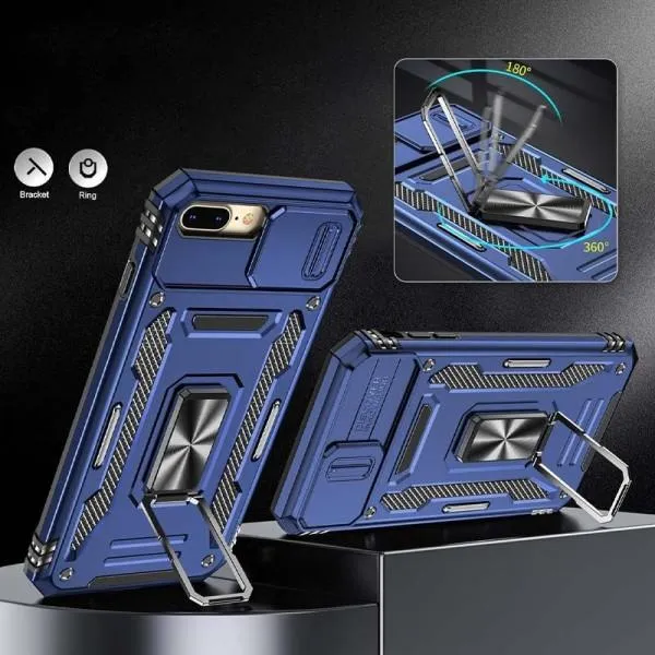 Ударопрочный чехол Camshield Army Ring для Apple iPhone 7 plus / 8 plus (5.5") — Синий — фото 4 Ударопрочный чехол Camshield Army Ring для Apple iPhone 7 plus / 8 plus (5.5") — Синий — фото 4