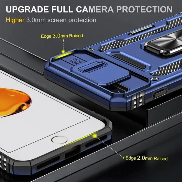 Ударопрочный чехол Camshield Army Ring для Apple iPhone 7 plus / 8 plus (5.5") — Синий — фото 5 Ударопрочный чехол Camshield Army Ring для Apple iPhone 7 plus / 8 plus (5.5") — Синий — фото 5