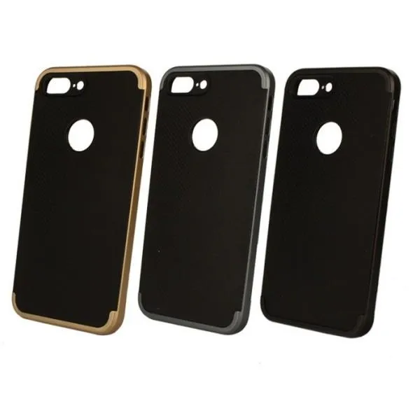 Защитный чехол iPaky Case для Apple iPhone 7+/7s+ (ТПУ + пластик) — Черный — фото 1