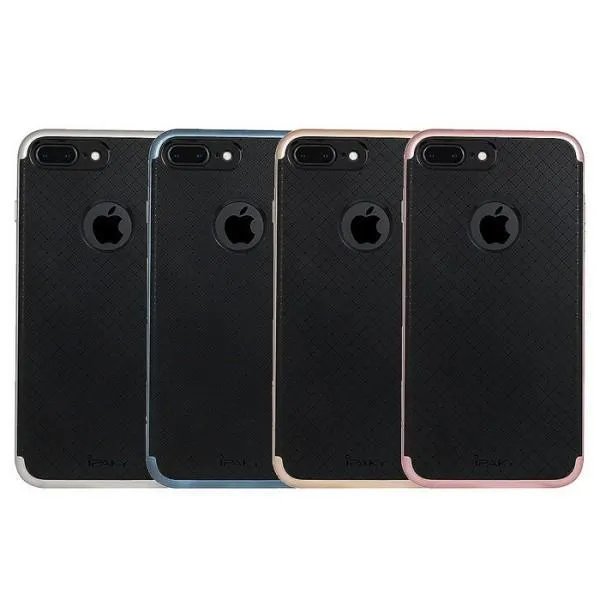 Защитный чехол iPaky для Apple iPhone 7+/7s+ (ТПУ + пластик) — Серебристый — фото 2