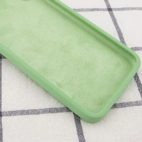 Silicone Case Square Full Camera Protective (AA) NOLOGO для Apple iPhone 7 plus / 8 plus (5.5") — Мятный — фото 5