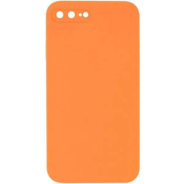 Silicone Case Square Full Camera Protective (AA) NOLOGO для Apple iPhone 7 plus / 8 plus (5.5") — Оранжевый — фото 3