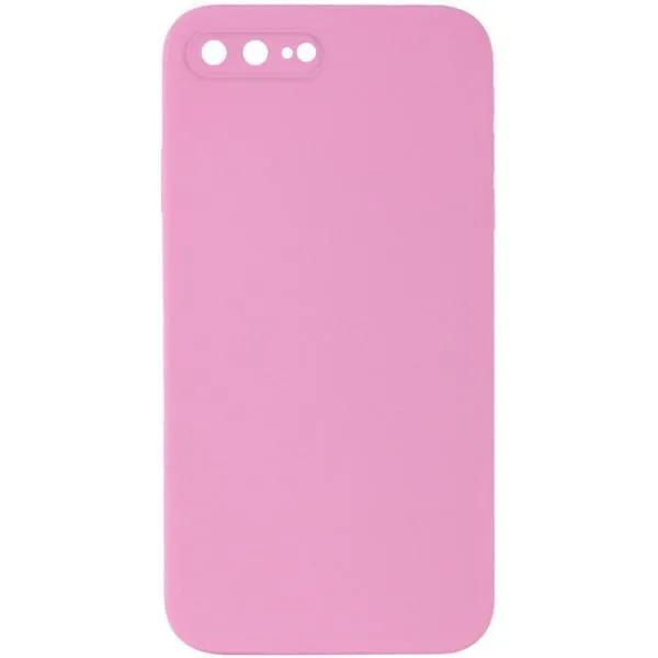 Silicone Case Square Full Camera Protective (AA) NOLOGO для Apple iPhone 7 plus / 8 plus (5.5") — Розовый — фото 2