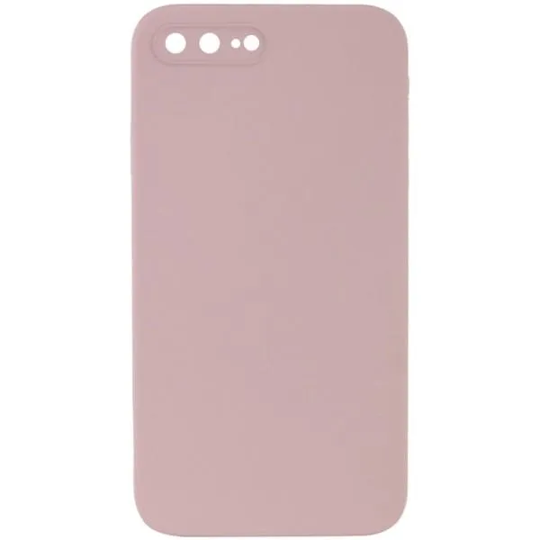 Silicone Case Square Full Camera Protective (AA) NOLOGO для Apple iPhone 7 plus / 8 plus (5.5") — Розовый — фото 5