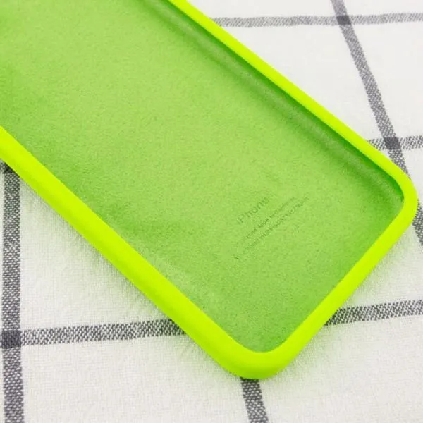 Silicone Case Square Full Camera Protective (AA) NOLOGO для Apple iPhone 7 plus / 8 plus (5.5") — Салатовый — фото 2