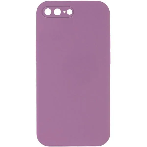 Silicone Case Square Full Camera Protective (AA) NOLOGO для Apple iPhone 7 plus / 8 plus (5.5") — Лиловый — фото 1