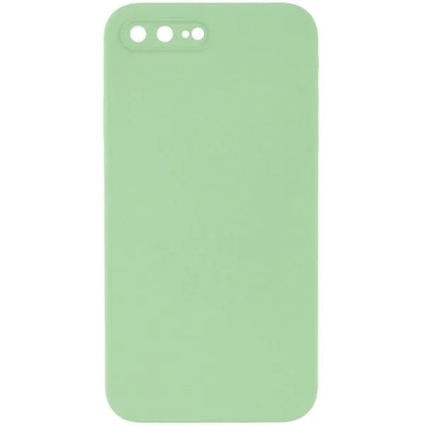 Silicone Case Square Full Camera Protective (AA) NOLOGO для Apple iPhone 7 plus / 8 plus (5.5") — Мятный — фото 1