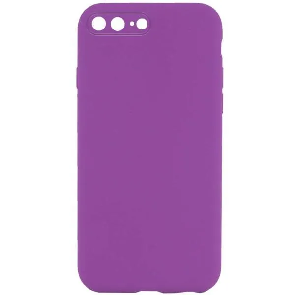 Silicone Case Square Full Camera Protective (AA) NOLOGO для Apple iPhone 7 plus / 8 plus (5.5") — Фиолетовый — фото 5