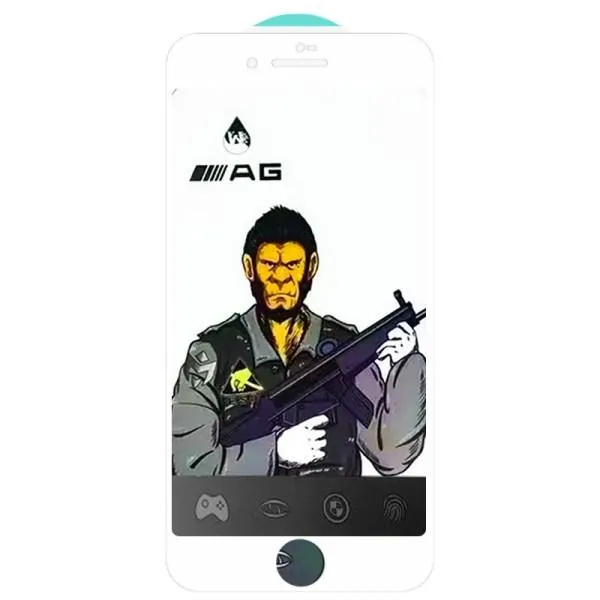 Захисне скло 5D Anti-static Matte (тех.пак) для Apple iPhone 7 / 8 / SE (2020) (4.7") — Білий