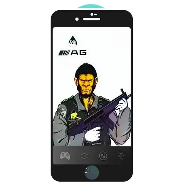 Захисне скло 5D Anti-static Matte (тех.пак) для Apple iPhone 7 / 8 / SE (2020) (4.7") — Чорний